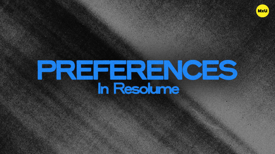 Preferences in Resolume