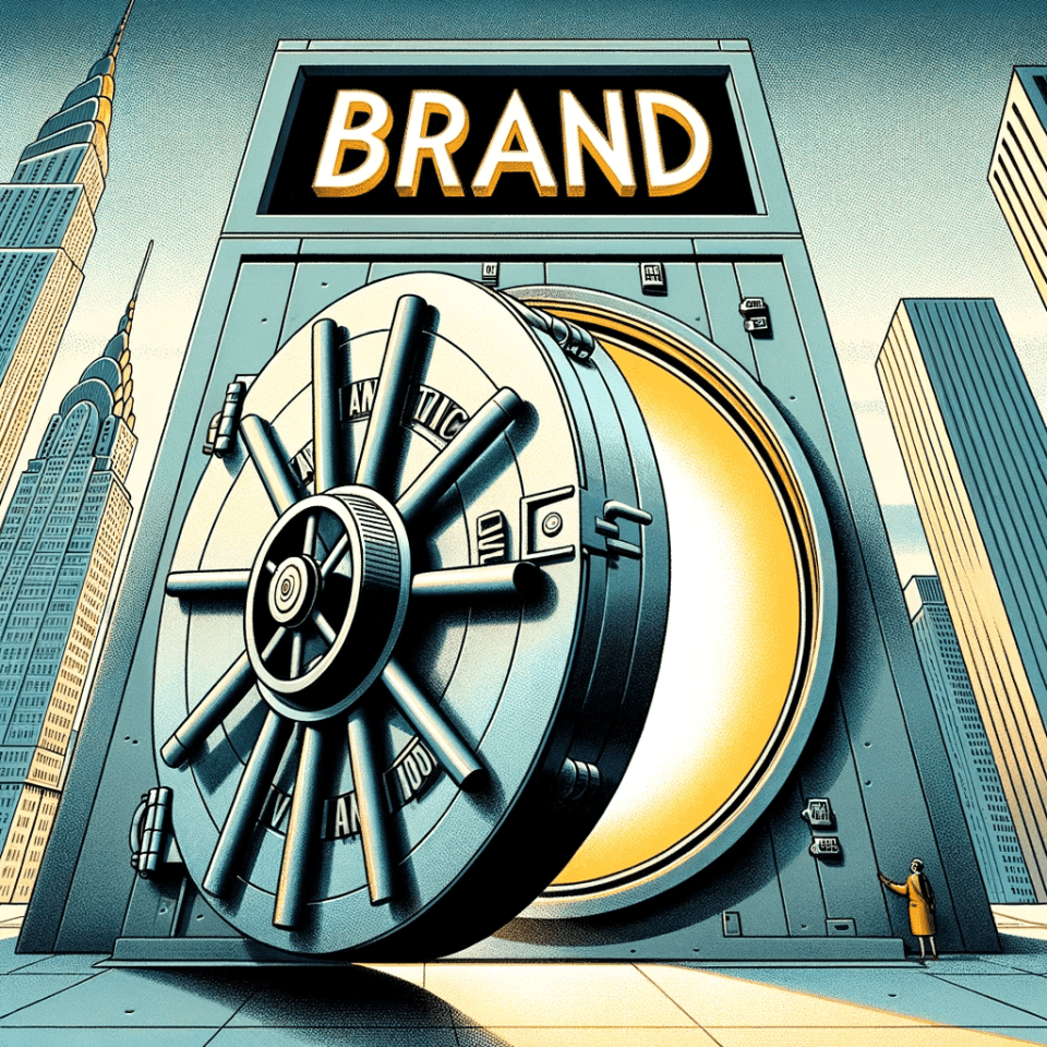 Image depicting a Brand Vault. Signifies protection of a brand.