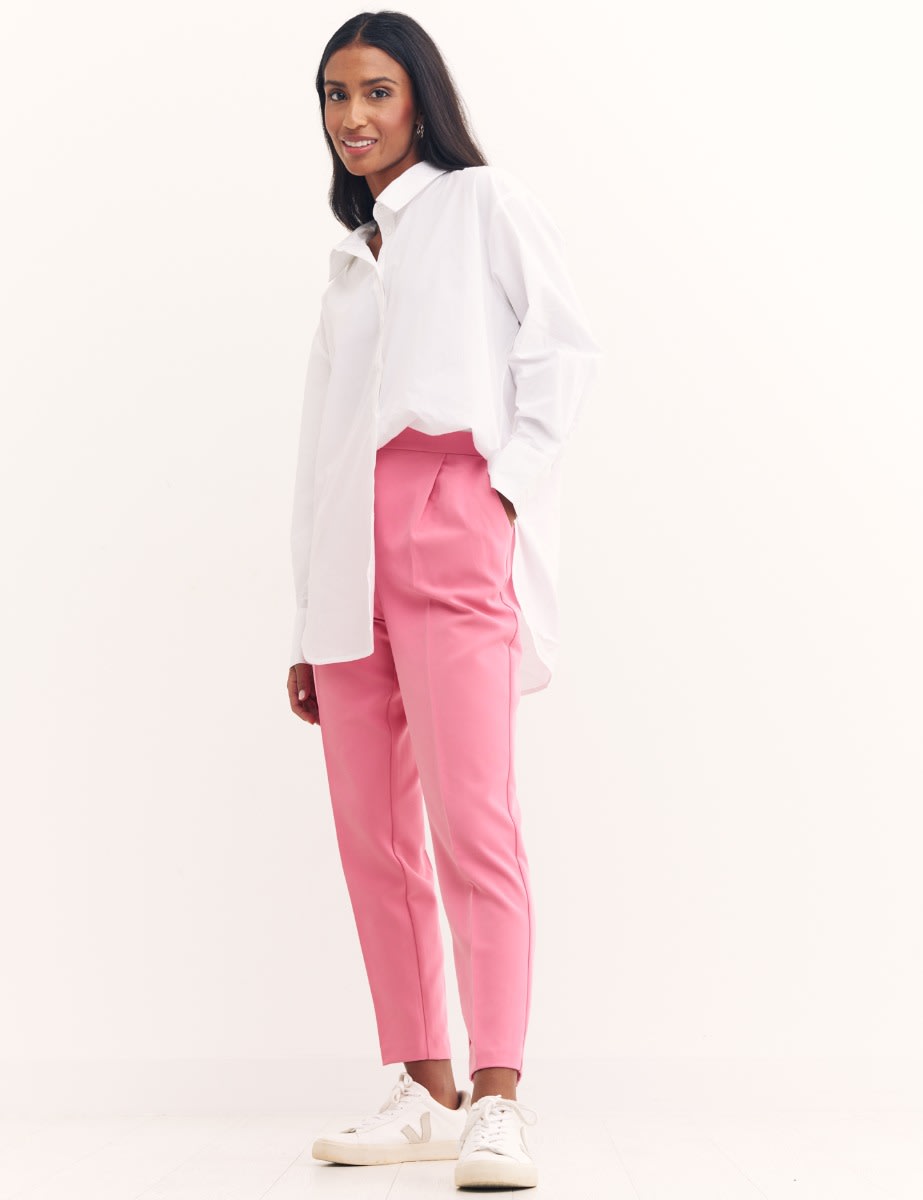 Rent MS Pink Washed Satin Relaxed Jacket  Trouser  Hirestreet UK   Hirestreet