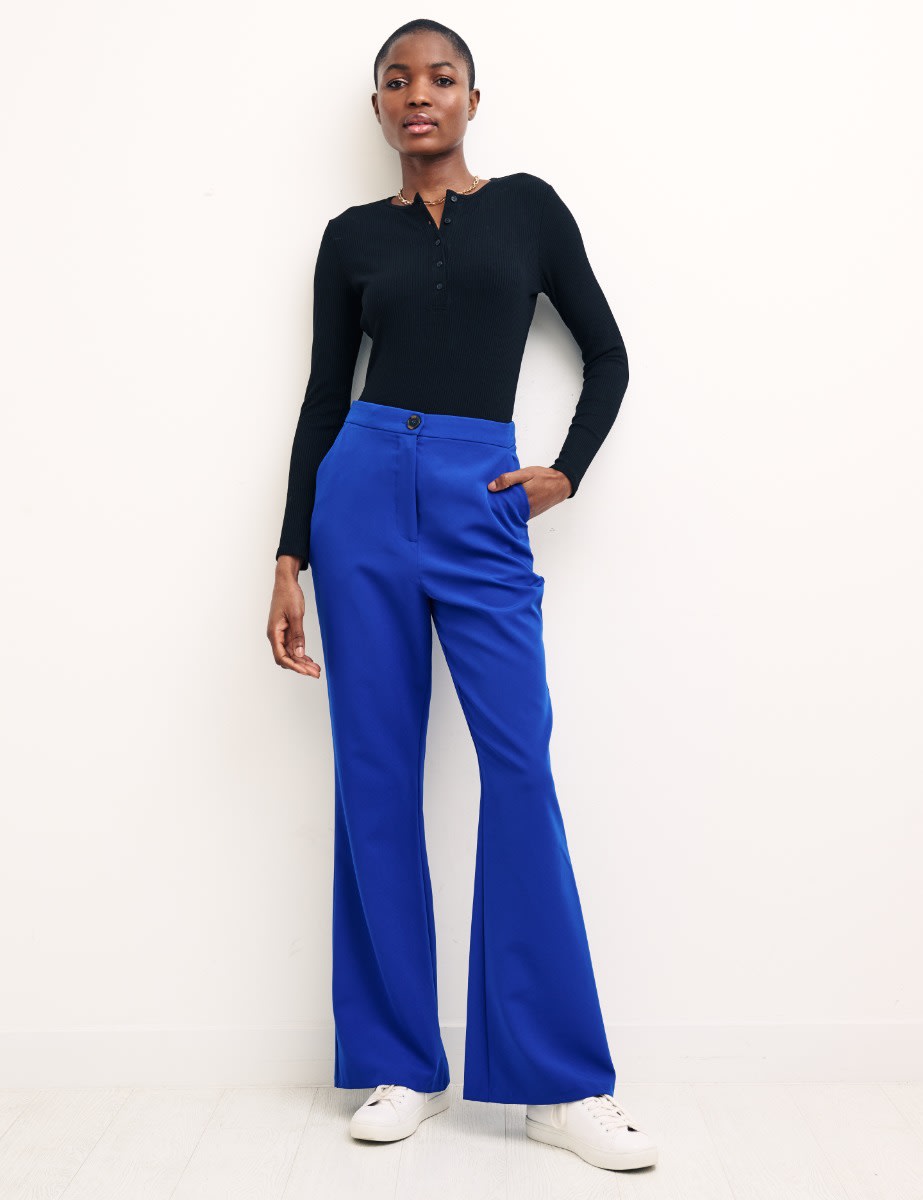 Zara, Pants & Jumpsuits, Zara High Waisted Pants Cobalt Blue