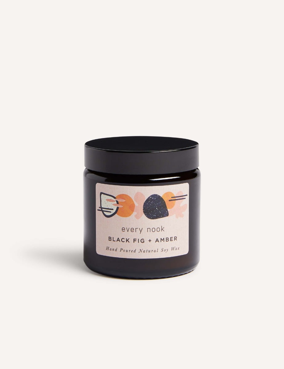 Every Nook Black Fig & Amber Scented Candle Small