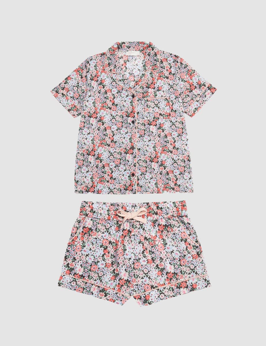 Floral Short Sleeve PJ Short Set