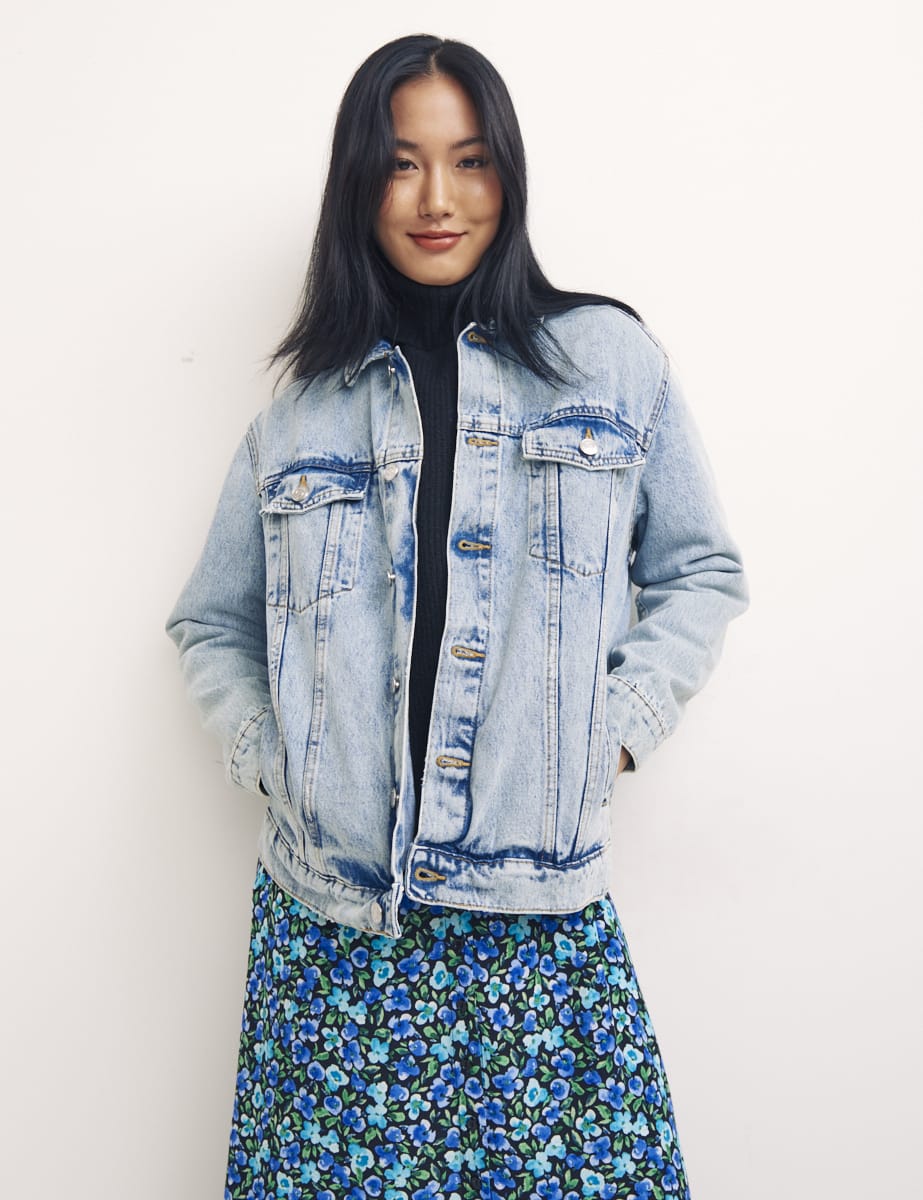 Blue Oversized Denim Jacket | Nobody's Child