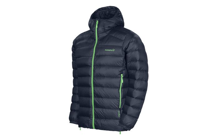 Norrona lightweight down750 jacket for ski touring