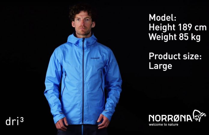 norrøna bitihorn mens waterproof jacket for hiking