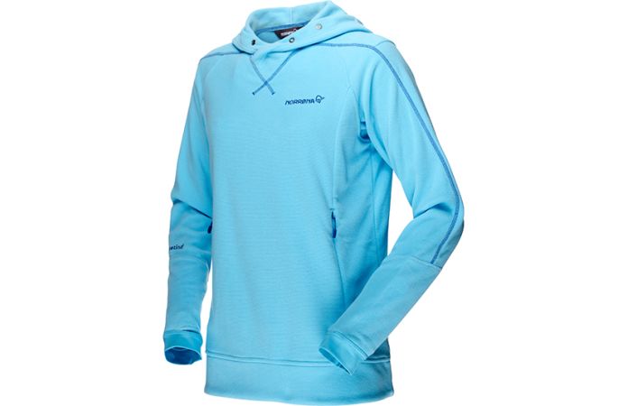 Norrona falketind warm1 hoodie fleece for women with Polartec