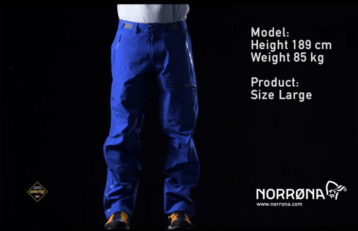 Norrona climbing pants for men Gore-Tex