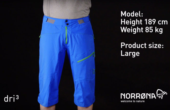 norrøna fjørå waterproof shorts for biking