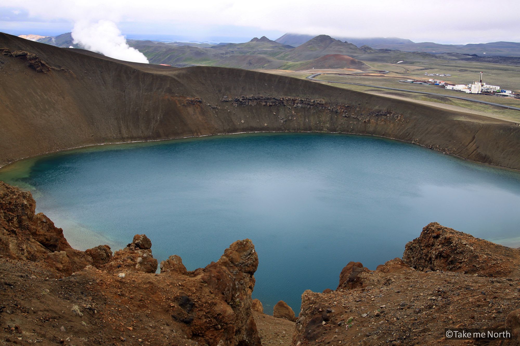 The crater of the Víti, Krafla