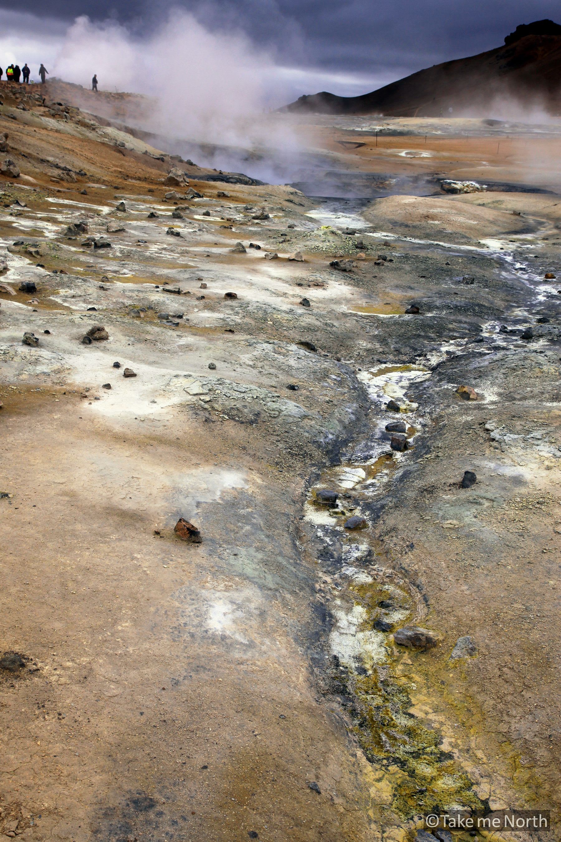 Mineral deposits at Hverir, Krafla