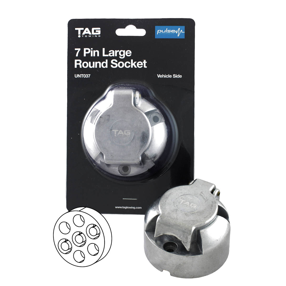 TAG Pulse 7 Pin Large Round Socket