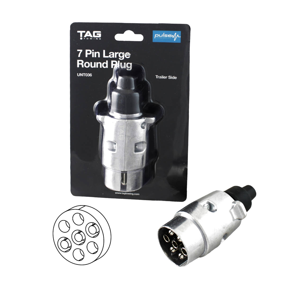 TAG Pulse 7 Pin Large Round Plug
