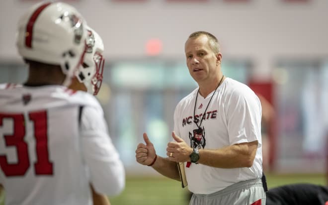 NC State Wolfpack football head coach Dave Doeren