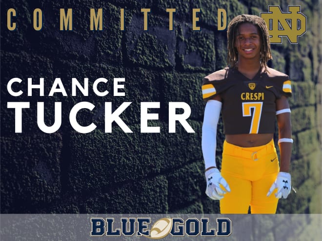 Encino (Calif.) Crespi cornerback and Notre Dame commit Chance Tucker