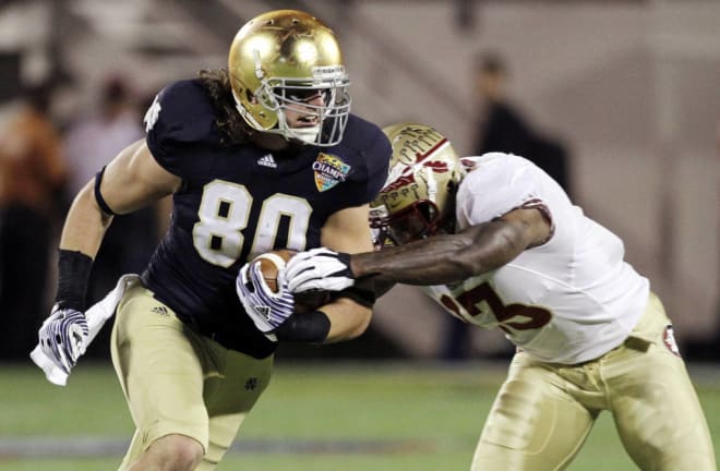 Former Notre Dame tight end Tyler Eifert