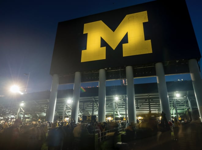 The Michigan Wolverines' football stadium