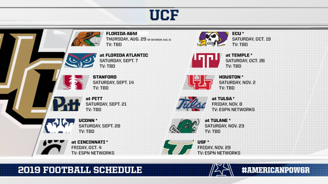 UCFSports - 2019 UCF Football schedule released - Full breakdown