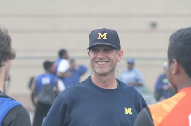 Michigan Wolverines football coach Jim Harbaugh