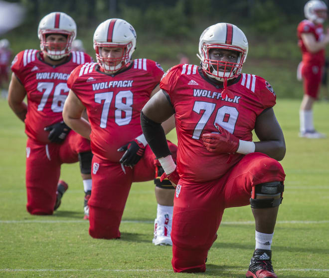 NC State Wolfpack football offensive lineman Ikem Ekwonu