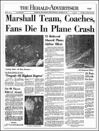 HerdNation - Marshall University Plane Crash: A Look Back ...