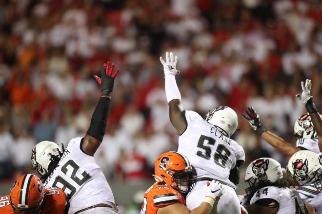 Redshirt freshman defensive tackle C.J. Clark will wear No. 52 this season. 