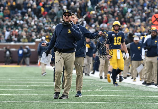 Michigan Wolverines football coach Jim Harbaugh