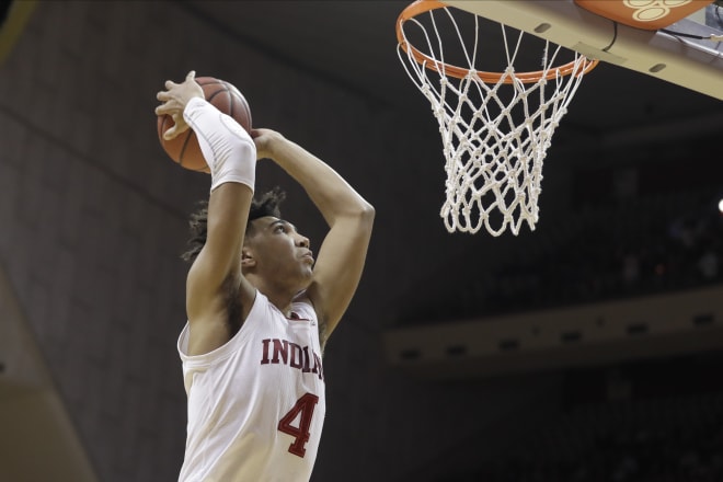 Forward Trayce Jackson-Davis is one of the Big Ten's top freshmen.