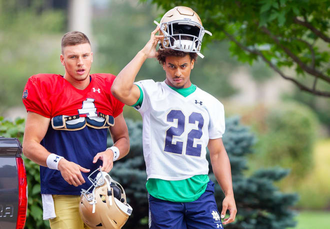 Sophomore Kendall Abdur-Rahman (No. 22) at practice