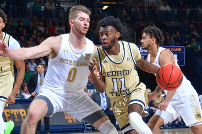 senior guard Rex Pflueger Notre Dame basketball