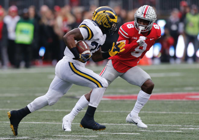 Former Michigan Wolverines football running back Karan Higdon