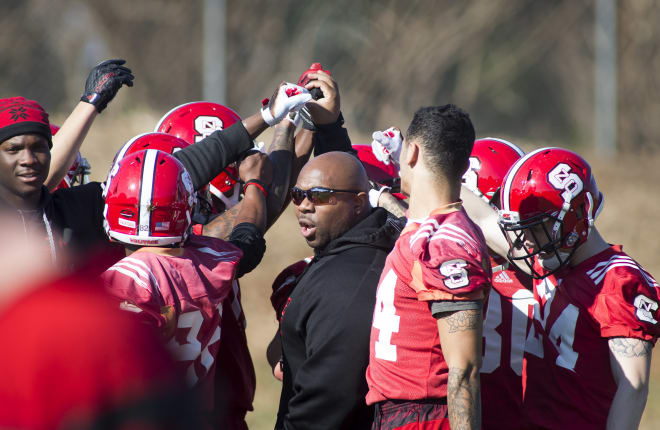 NC State Wolfpack football strength and conditioning coach Dantonio Burnette has been helping players work out from home.