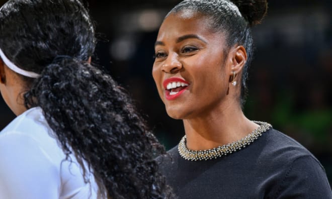 Notre Dame women’s basketball head coach Niele Ivey