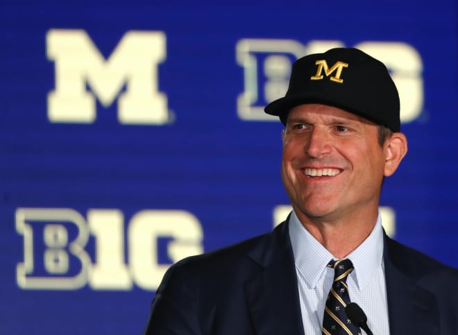 Michigan Wolverines football coach Jim Harbaugh