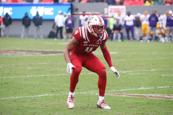 Notre Dame fifth-year senior cornerback Nick McCloud during his time at North Carolina State