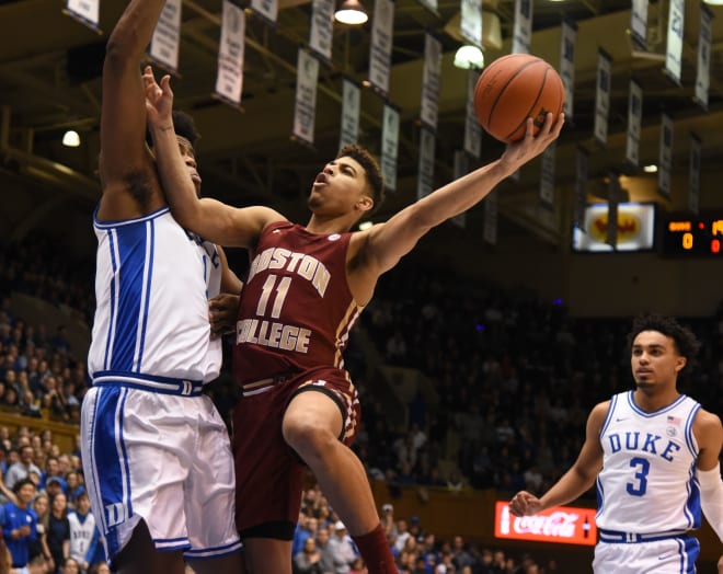 Boston College senior point guard Derryck Thornton is a former Rivals.com five-star prospect, who also played at Duke and USC.