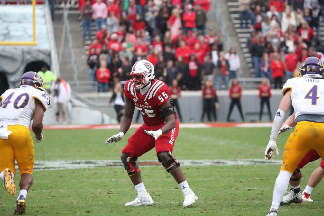 No. 55 Tyrone Riley was granted an extra year of eligibility this season after suffering a season-ending injury before the 2019 campaign.