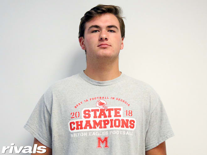 Milton (Ga.) High tight end and Notre Dame target Jack Nickel