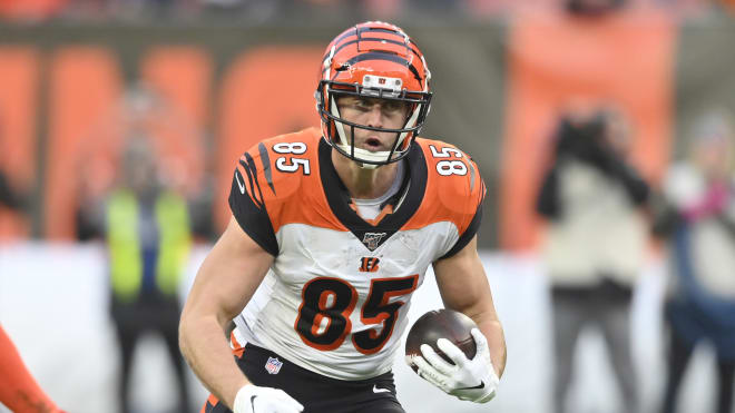 Former Notre Dame tight end Tyler Eifert with the Cincinnati Bengals