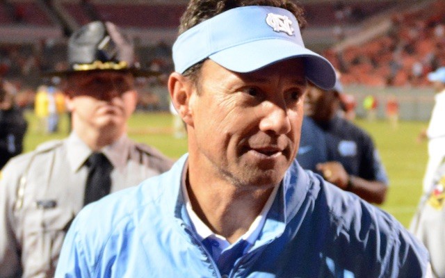 University of North Carolina head coach Larry Fedora