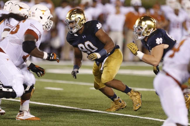Notre Dame and Texas will open on Sunday night of Labor Day weekend this year.