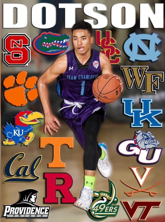 Devon Dotson remains as the #1 prospect in NC Class of 2018 according to NCPreps.com 