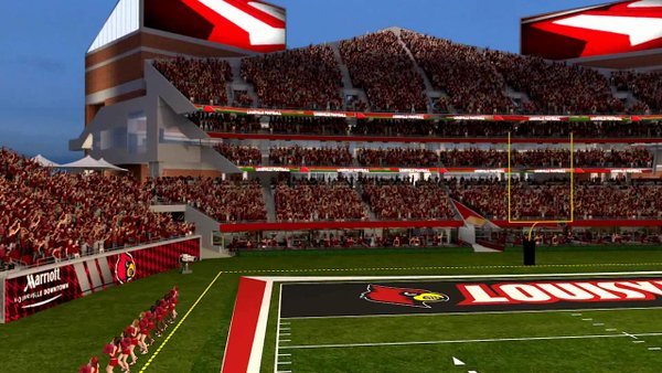 A rendering of what the North end of Papa John's Cardinal Stadium could look like after expansion. 