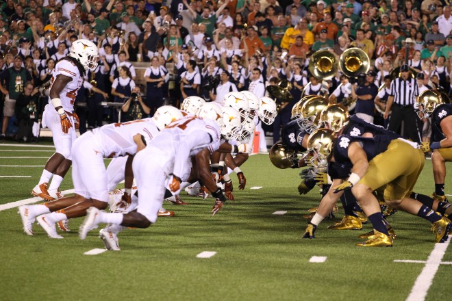 Notre Dame and Texas will play in primetime for the second consecutive year.