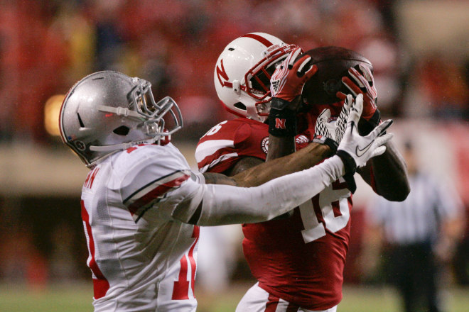 Stanley Jean-Baptiste, who only moved from receiver to cornerback a week earlier, came up with one of the biggest plays of the night with his fourth-quarter interception.