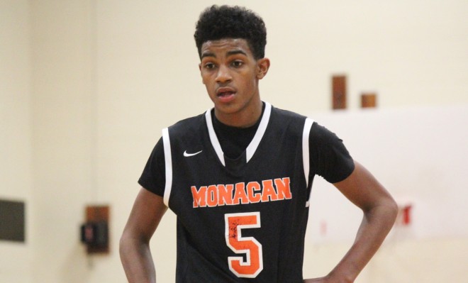 Greg Parham hit the game-tying 3 late in Monacan's 4A Championship win over Lake Taylor