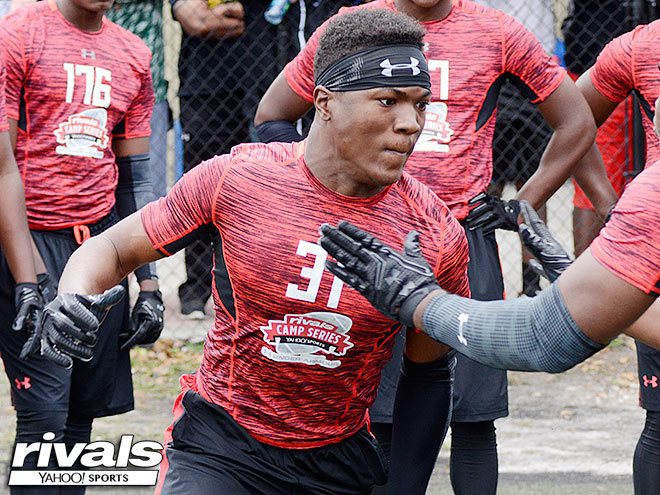 K'Jakyre "Pnut" Daley competes in the Rivals Camp Series.