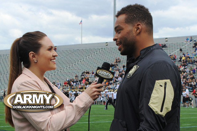 GBK's Maddy Daugherty with former Army DE & currently Indianapolis Colts LB, Josh McNary