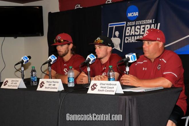 Chad Holbrook, Marcus Mooney and Gene Cone met the media on Friday