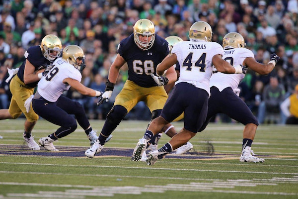 Mike McGlinchey was named to the Outland Trophy watch list Friday