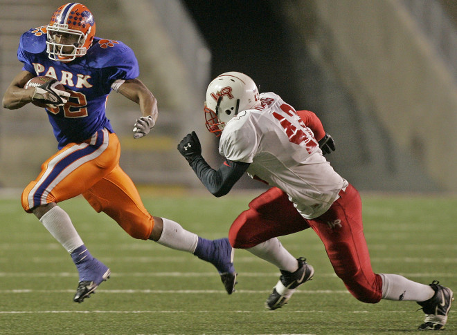 Wisconsin signee John Clay helped Racine Park win a state title as a junior. 